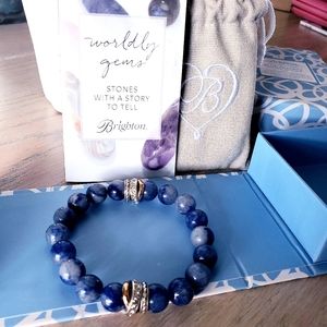 Brighton NR Brazil Blue Quartz Stretch Bracelet